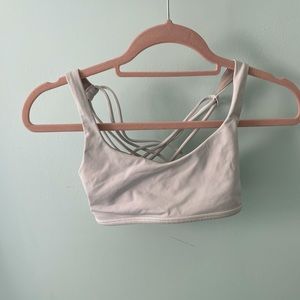Lulu lemon free to be wild sports bra white